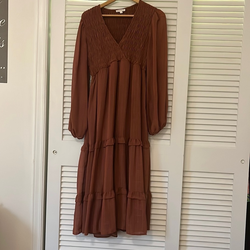 Anthropologie Tiered Maxi Dress
